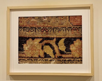 Decoração de tapeçaria de parede do sudoeste, tapete vintage tecido à mão emoldurado