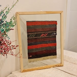 Groovy Tapestry Rug, Vintage Wall Art, Housewarming gift idea, Christmas Gift idea, Wooden wall decoration for living room