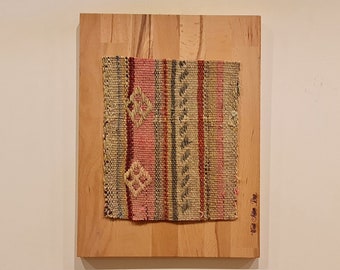 Unique Hanging Wall Vintage Rug Piece