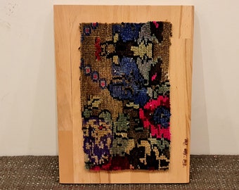 Alfombra enmarcada de colores, arte polaco colgante de la pared