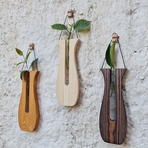 Tulpen Vermehrungsstation 3er Set, Wandpflanzer Innen- und Außendekor, lebendige Wandpflanzerholz, Oma Geschenkidee, Weihnachtsgeschenkidee