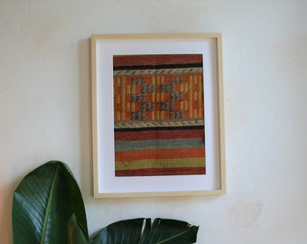 Multicolor Vintage Tapestry Rug Art, Wall Decor Style Framed Hanging,  Mother's day gift idea