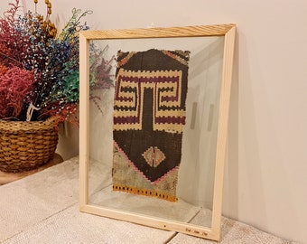 Rustic aesthetic rug, Wall art wood rug, Wooden wall decor, Housewarming gift idea, Christmas Gift idea