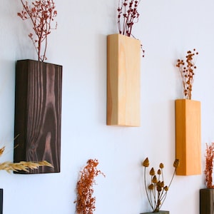 Wand-Pflanzenhalter aus Holz, Wand-Blumentopf für drinnen und draußen, Wand-Vase, Pflanzenständer für drinnen, hängende Pflanzer-Wand-Dekor, GROSSER SOMMERVERKAUF
