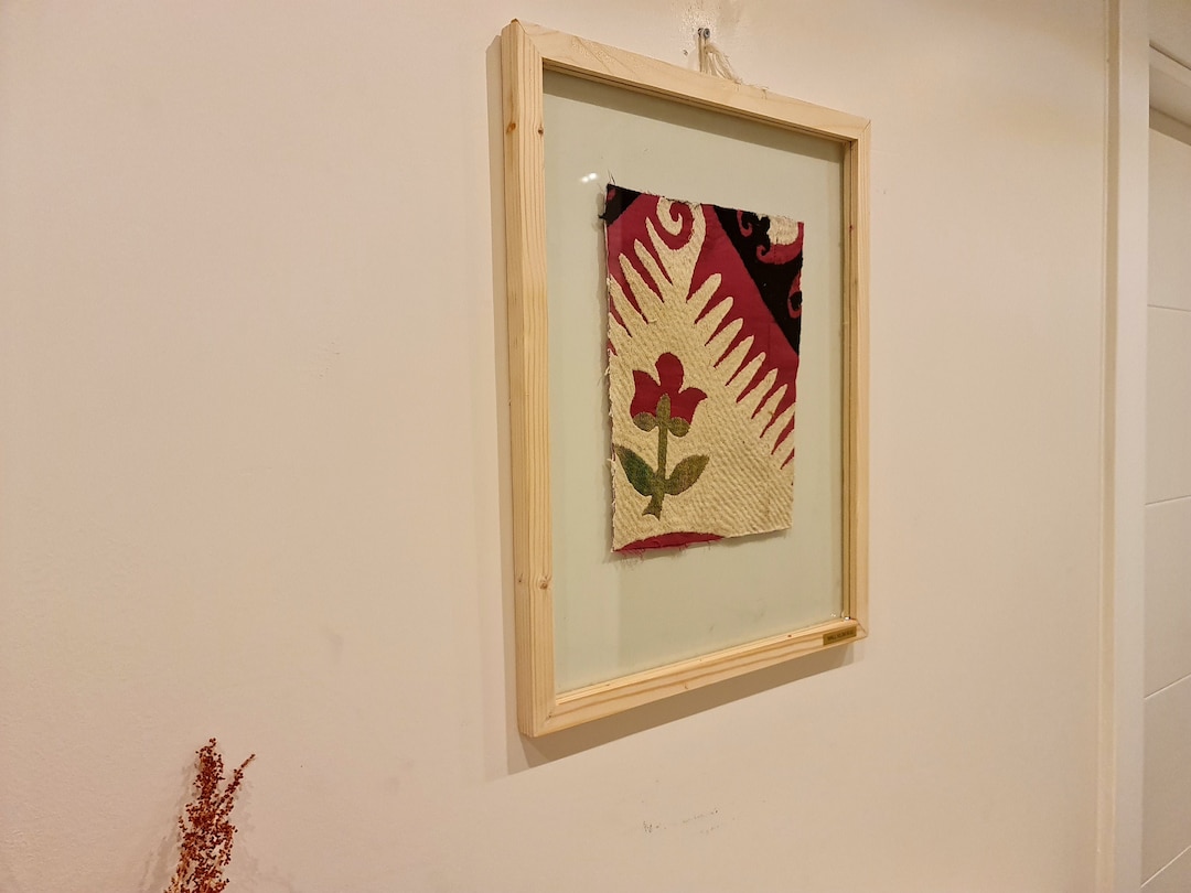 Unique Turkish Rug Framed, Boho Wall Decor Idea, Housewarming Gift Idea ...