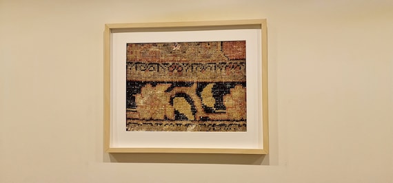 Southwestern Wall Tapestry Decor, Framed Vintage Hand Woven Rug