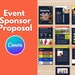 EVENT SPONSOR PROPOSAL Template Canva Nonprofit Event Etsy