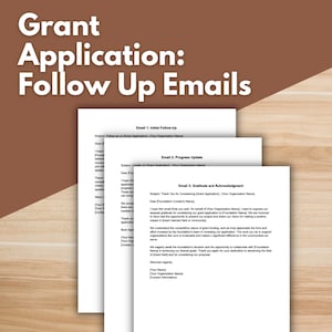 Modelos de e-mail GRANT FOLLOW UP - para Gmail ou Outlook, acompanhamento de solicitação de subsídio, modelo do Gmail, arrecadação de fundos da fundação, proposta de subsídio
