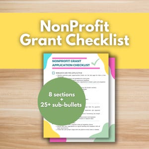 LISTA DE VERIFICAÇÃO DE SUBVENÇÕES SEM FINS LUCRATIVOS - Subvenções, fundações, rfp, proposta de subvenção, lista de verificação de angariação de fundos, proposta de caridade