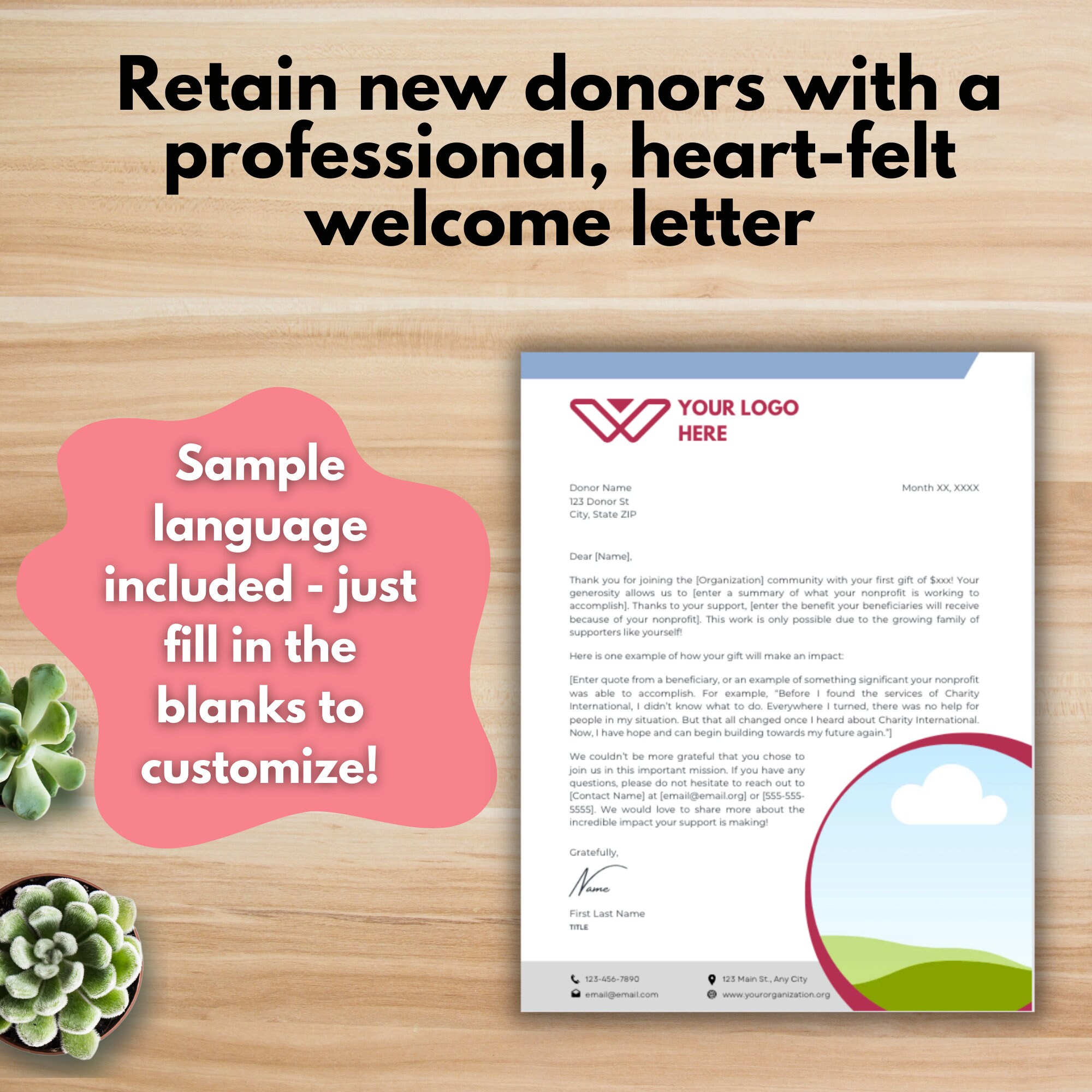 New Donor Welcome Letter NonProfit Life New Donor Welcome Letter NonProfit Life