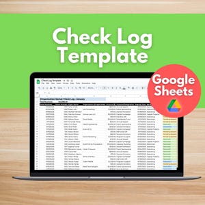 CHECK LOG TEMPLATE - Easily track, manage and organize your organization's checks so you never lose a donation and stay audit-ready all year