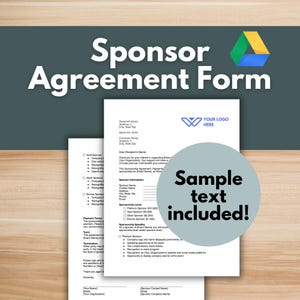 Formuliersjabloon EVENEMENTSPONSOROVEREENKOMST: evenement non-profitorganisatie, sponsorformulier, sjabloon non-profitorganisatie, algemene voorwaarden, formulier bedrijfssponsor