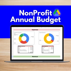 NonProfit Budget Tracker - Google Docs template for annual fundraising revenue and expenses