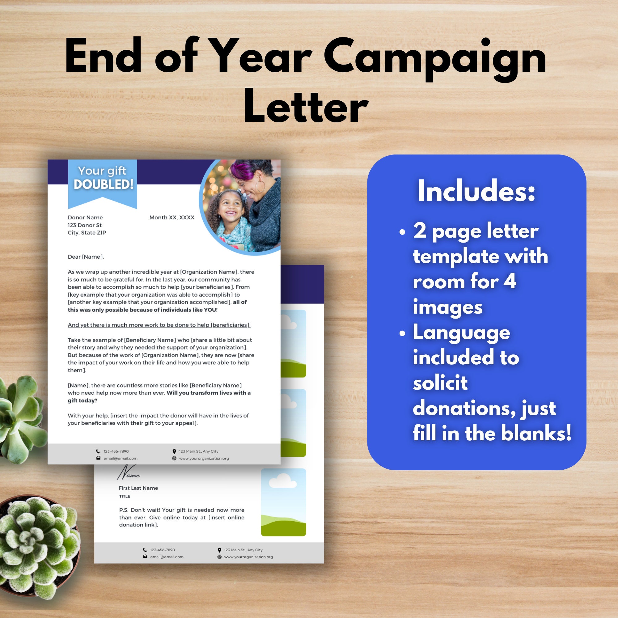END OF YEAR Fundraising Package End of Year Campaign, Year End END OF YEAR Fundraising Package End of Year Campaign, Year End