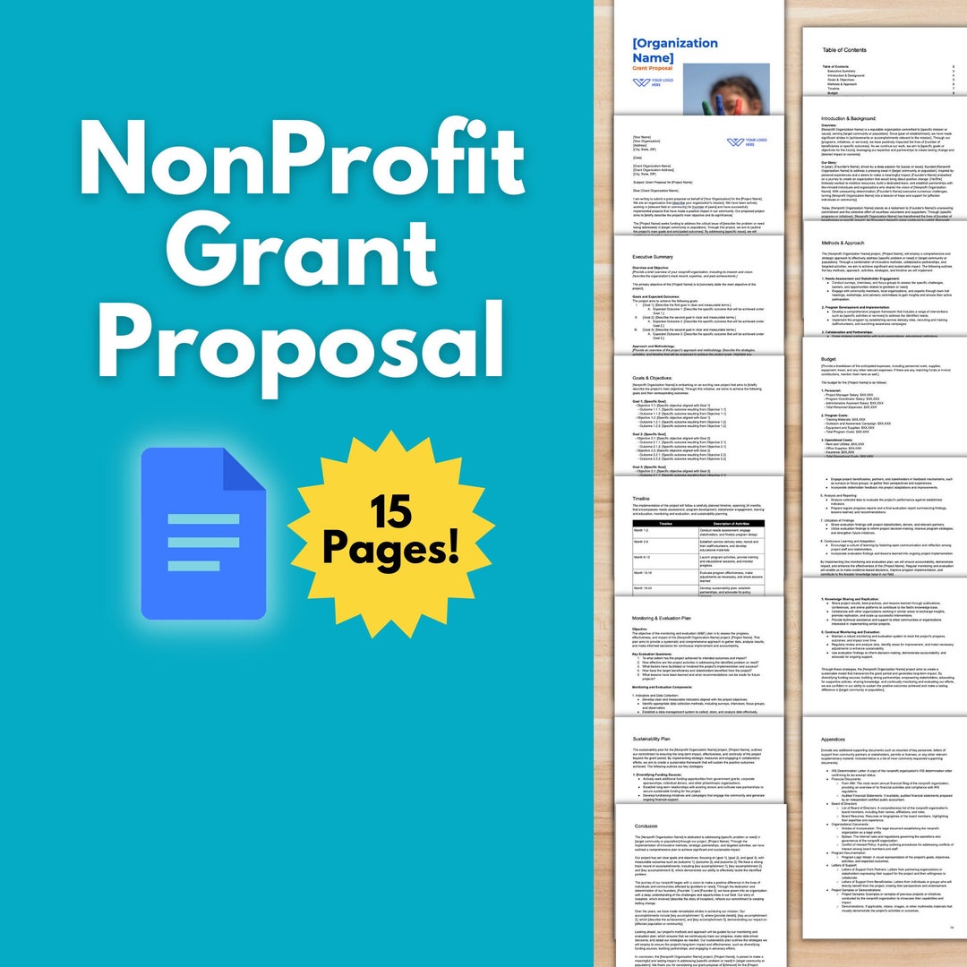 NONPROFIT GRANT PROPOSAL Template Nonprofit Template Google Docs NONPROFIT GRANT PROPOSAL Template Nonprofit Template Google Docs
