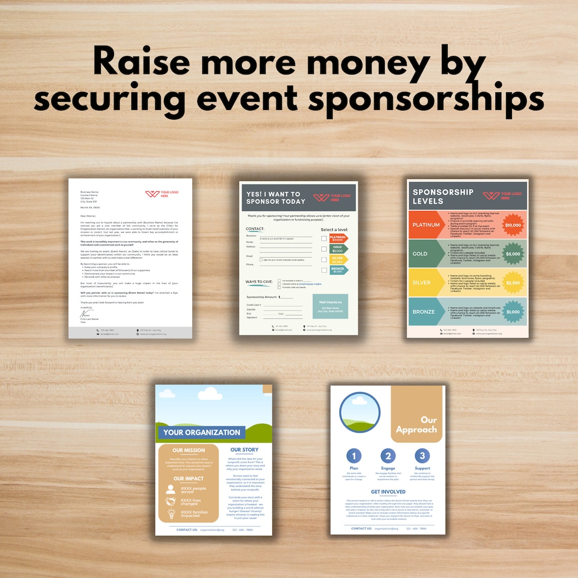 EVENT SPONSORSHIP PACKAGE Canva Template Fundraising Event Etsy EVENT SPONSORSHIP PACKAGE Canva Template Fundraising Event Etsy