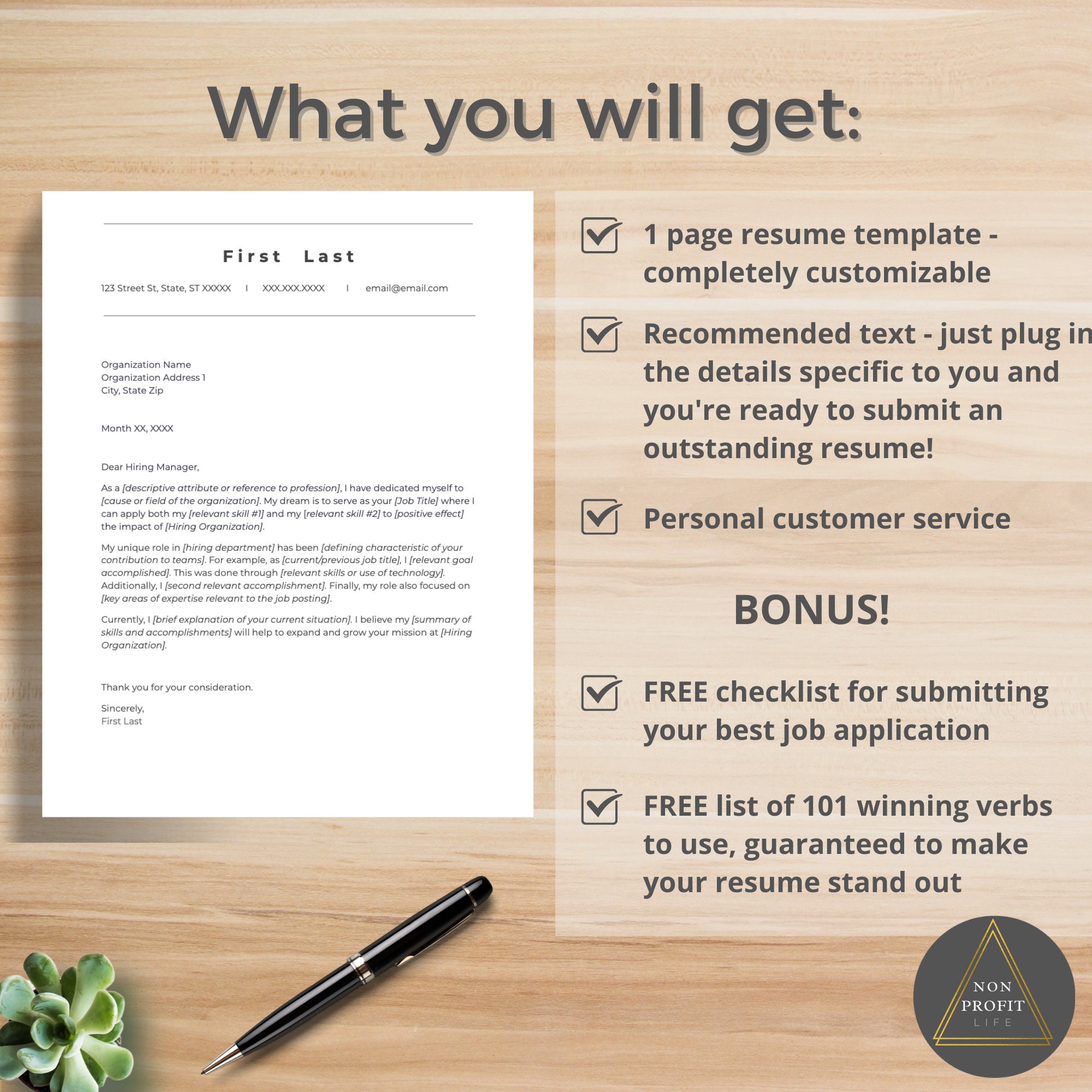 Nonprofit Cover Letter Template for Google Docs Etsy Nonprofit Cover Letter Template for Google Docs Etsy