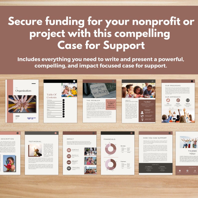 CASE FOR SUPPORT Template Canva Nonprofit Fundraising Etsy CASE FOR SUPPORT Template Canva Nonprofit Fundraising Etsy