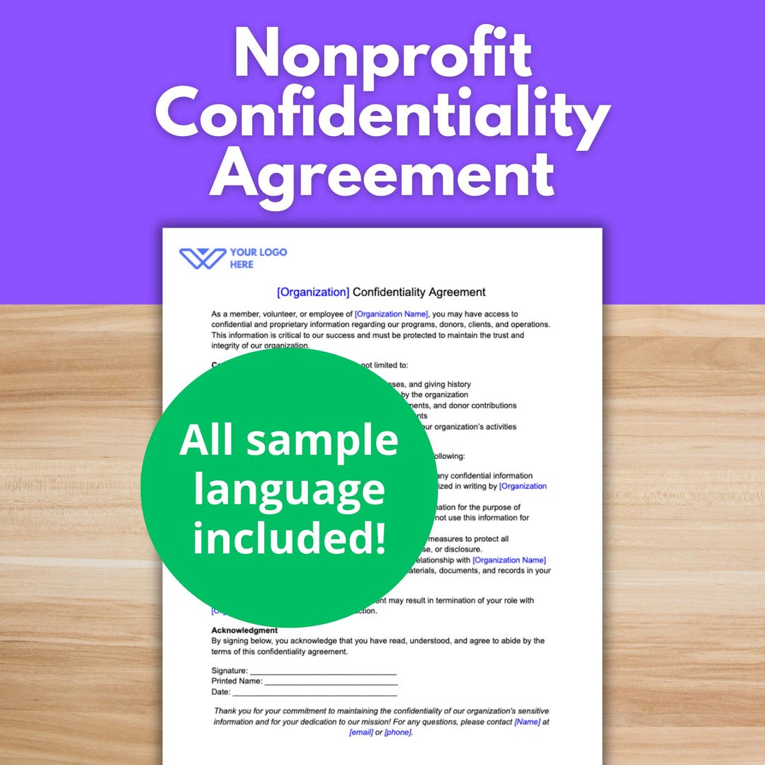 NONPROFIT CONFIDENTIALITY AGREEMENT Template Board Member NONPROFIT CONFIDENTIALITY AGREEMENT Template Board Member