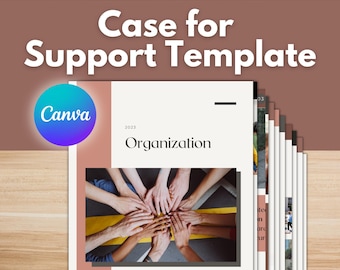 CASE FOR SUPPORT Template - Canva, Nonprofit Fundraising, Development Plan, Donor Proposal, Program Fundraising, Foundation Proposal, ngo