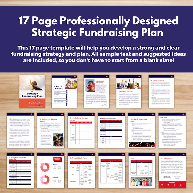 NONPROFIT FUNDRAISING PLAN Template Canva Strategic Etsy NONPROFIT FUNDRAISING PLAN Template Canva Strategic Etsy