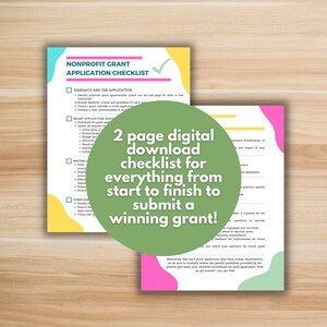 May include: A checklist for nonprofit grant applications. The checklist is divided into three sections: Research and Pre-Application, Grant Application Documents, and Compliance. The checklist is designed to help nonprofits submit winning grant applications.