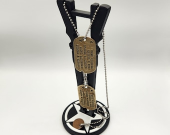US Army Dog Tag Display Stand x1