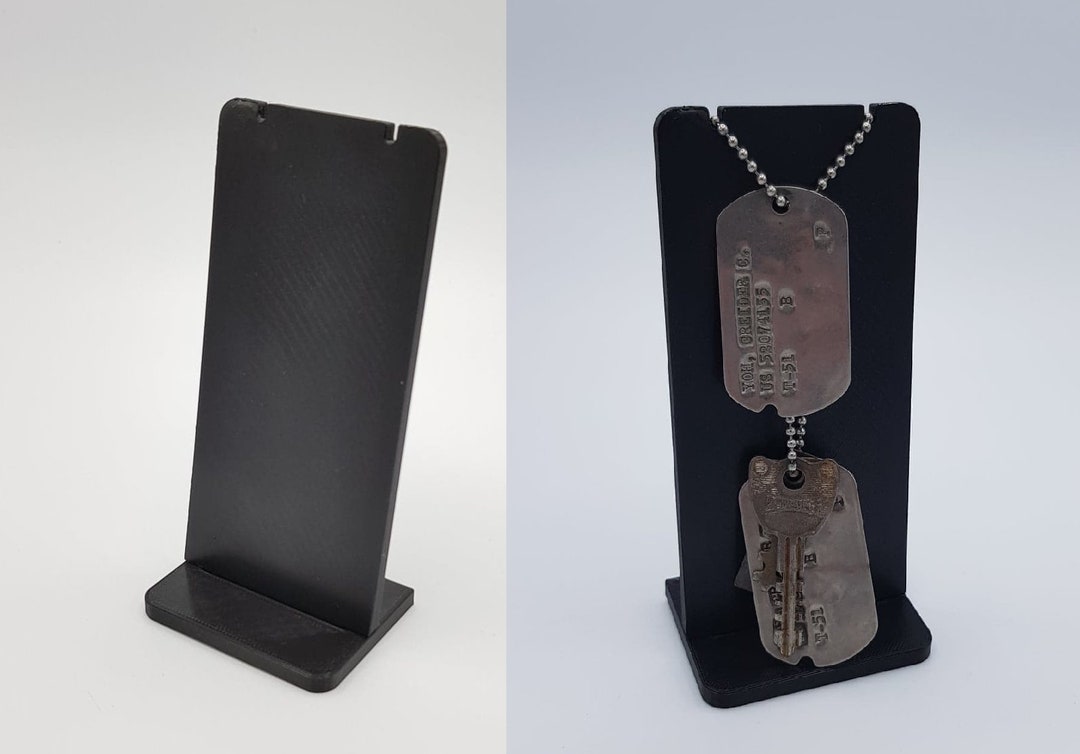 WW2 Dog Tag Display Stand X1 Etsy