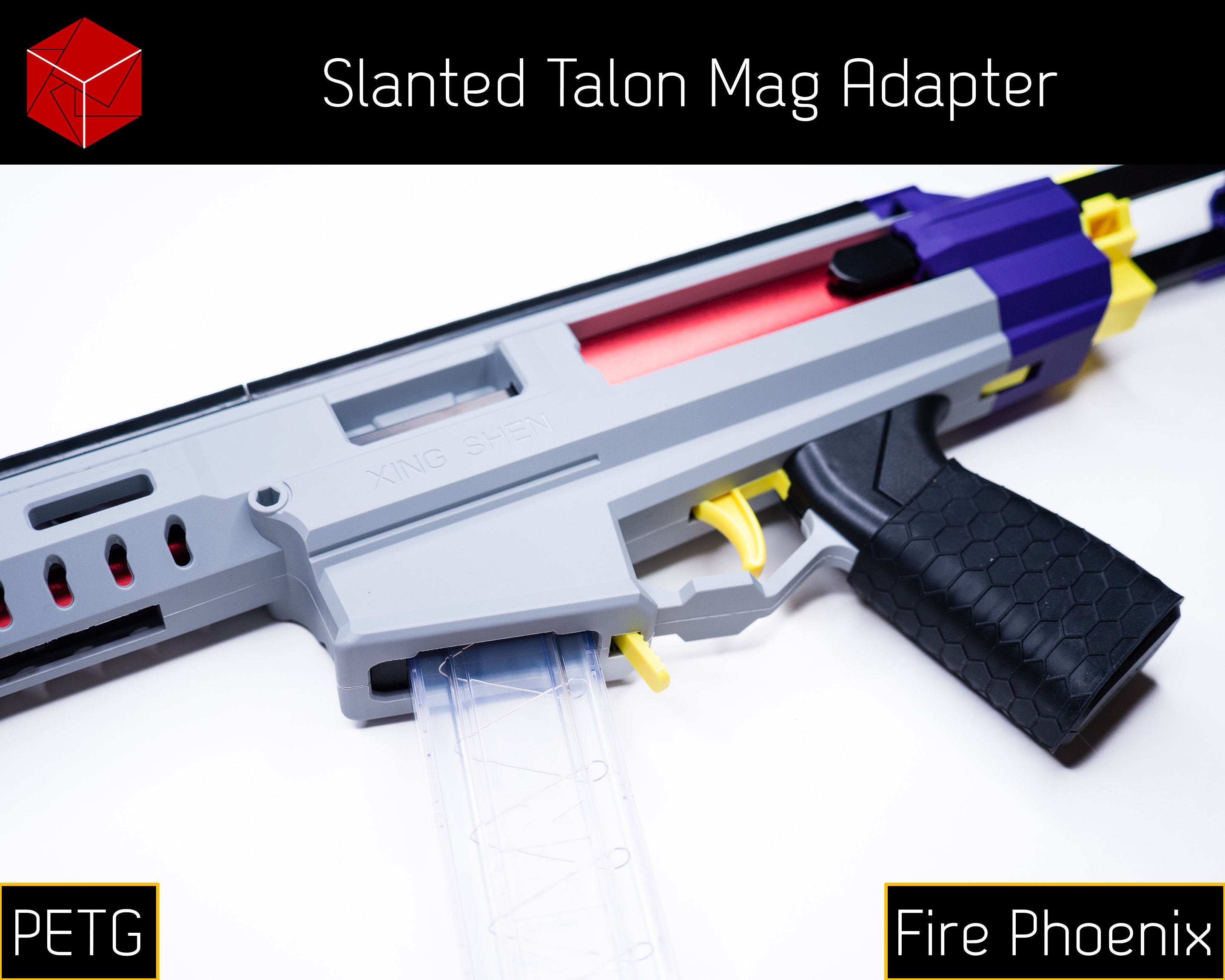 Slanted Talon Mag Adapter (PETG) for Xing Shen Fire Phoenix - Picture 3 of 9