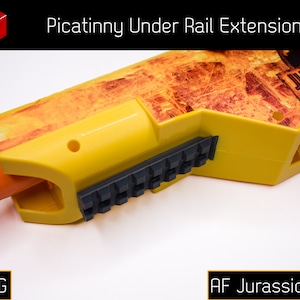 Picatinny Under Rail Extension (PETG) for Adventure Force Jurassic Pro