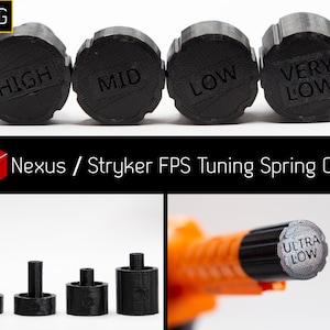 Spring Spacer Set (PETG) for FPS Boosting and Fine Tuning for Adventure Force Nexus Pro / Dart Zone Max Stryker
