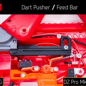 Dart Pusher / Feed Bar (PETG) for Dart Zone Pro Mk-III / Mk-3.0