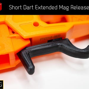 Extended Magazine Release (PETG) for Short Dart Adapter for Adventure Force Nexus / Aeon Pro / Dart Zone Max Stryker