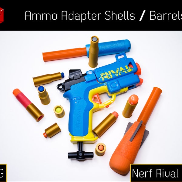 Ammo Adapter Shells (PETG) für Nerf Rival Pilot