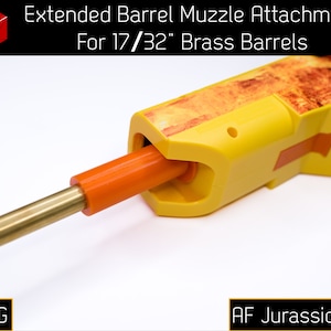 Extended Barrel Muzzle Attachment for 17/32in Barrels (PETG) for Adventure Force Jurassic Pro
