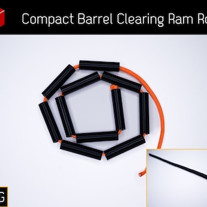 Compact Barrel Jam Clearing Ram Rod (PETG)