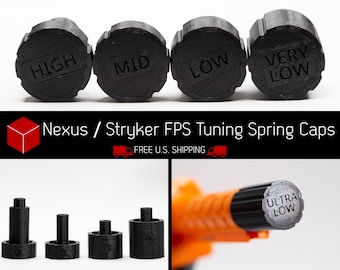 FPS Tuning Spring Caps (PETG) for Adventure Force Nexus Pro / Dart Zone Max Stryker