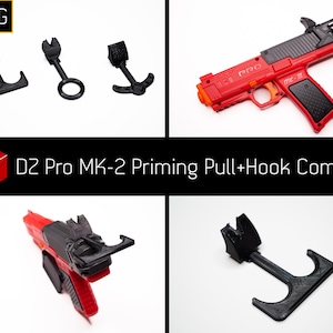 Priming Pull + Hook Combos (PETG) for Dart Zone Pro Mk-II / Mk-2