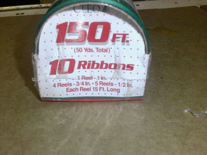Cleo Christmas Ribbon 150 FT 10 Reels - Etsy