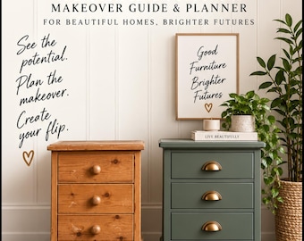 ¡DALE LA VUELTA!: Guía y planificador para principiantes sobre cómo renovar muebles (Descarga digital)
