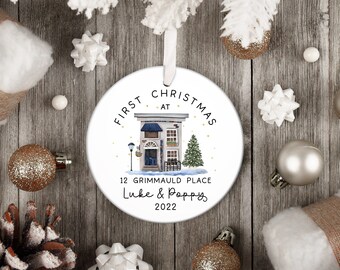 Primo Natale personalizzato in nuovo ornamento domestico Decorazione dell'albero di Natale con palline appese 2022 Primo regalo per la casa