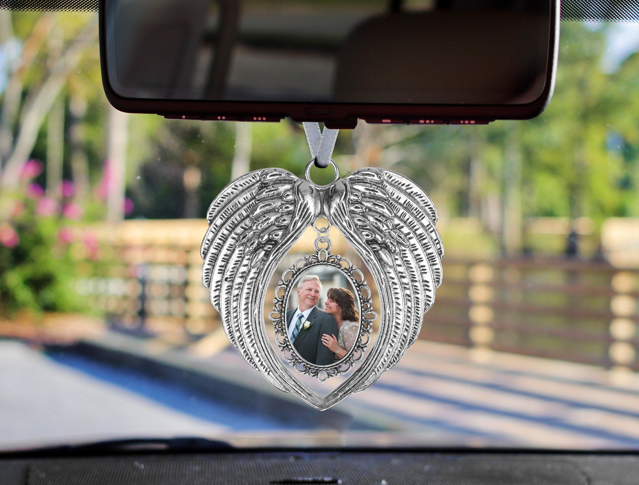 Guardian Angel Rear View Mirror Charms Custom Crystal Angel For