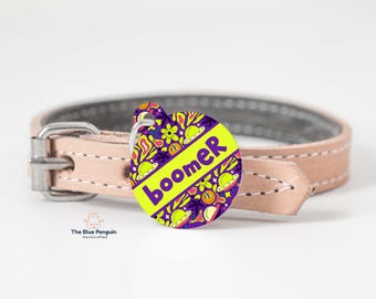 Personalized Galaxy Pet ID Tag: Custom Dog Cat Alien Tag