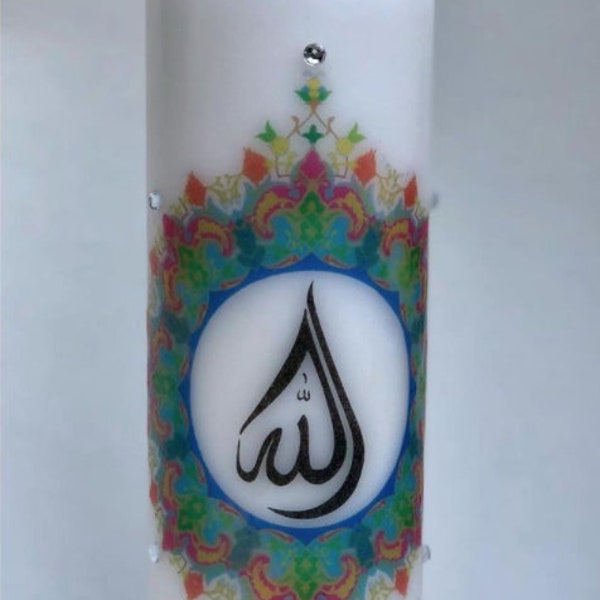 Islamic Decorative Custom Candle with Medallion (Extra large)