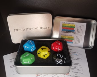 Sports betting dice, mathematical, roll out football games, goals and duels (biathlon, racing, basketball...) according to odds from the betting provider!