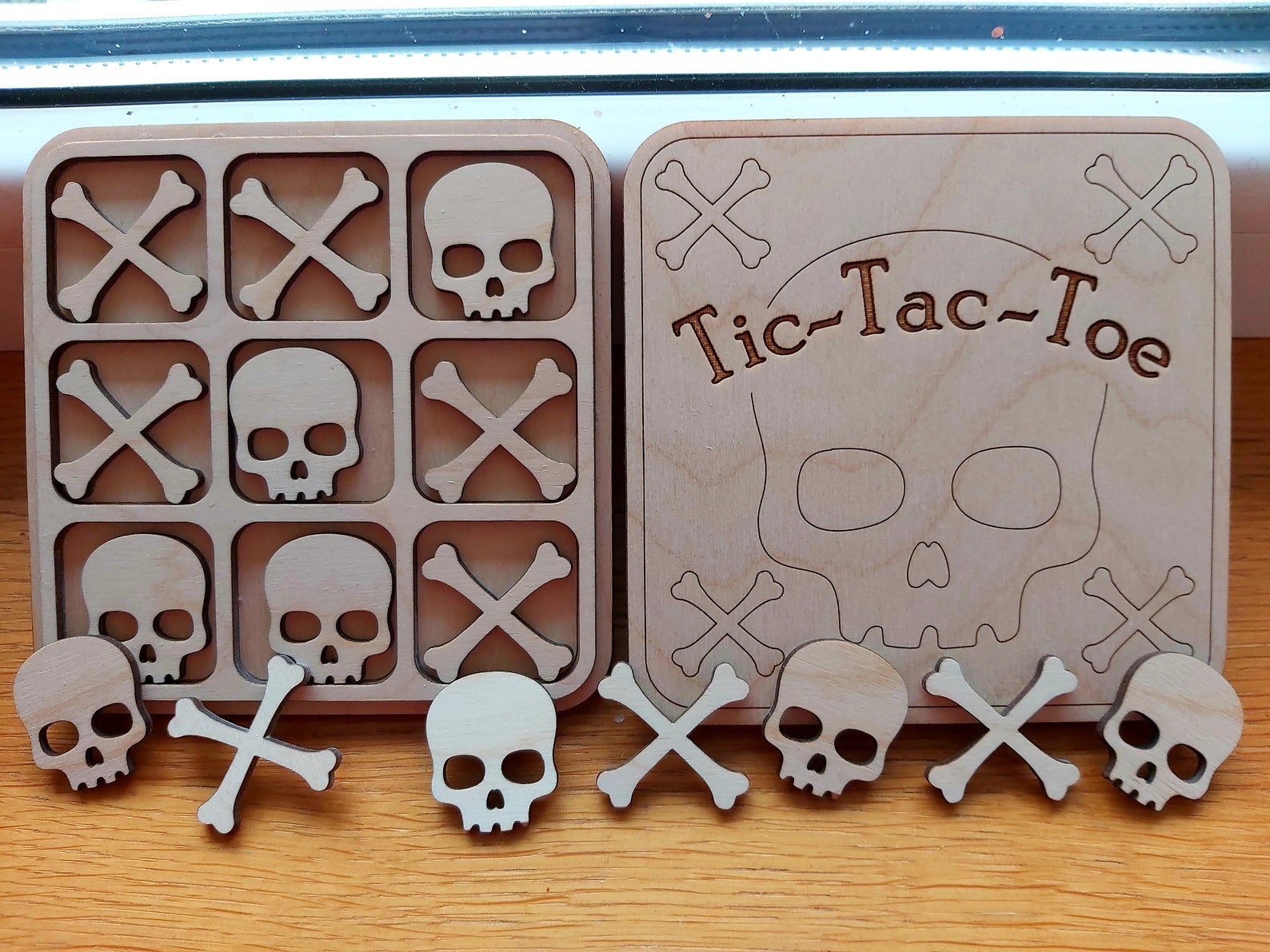 Halloween Tic Tac Toe Laser Cut File , Svg, Cdr, Dxf, Pdf, Kids ...