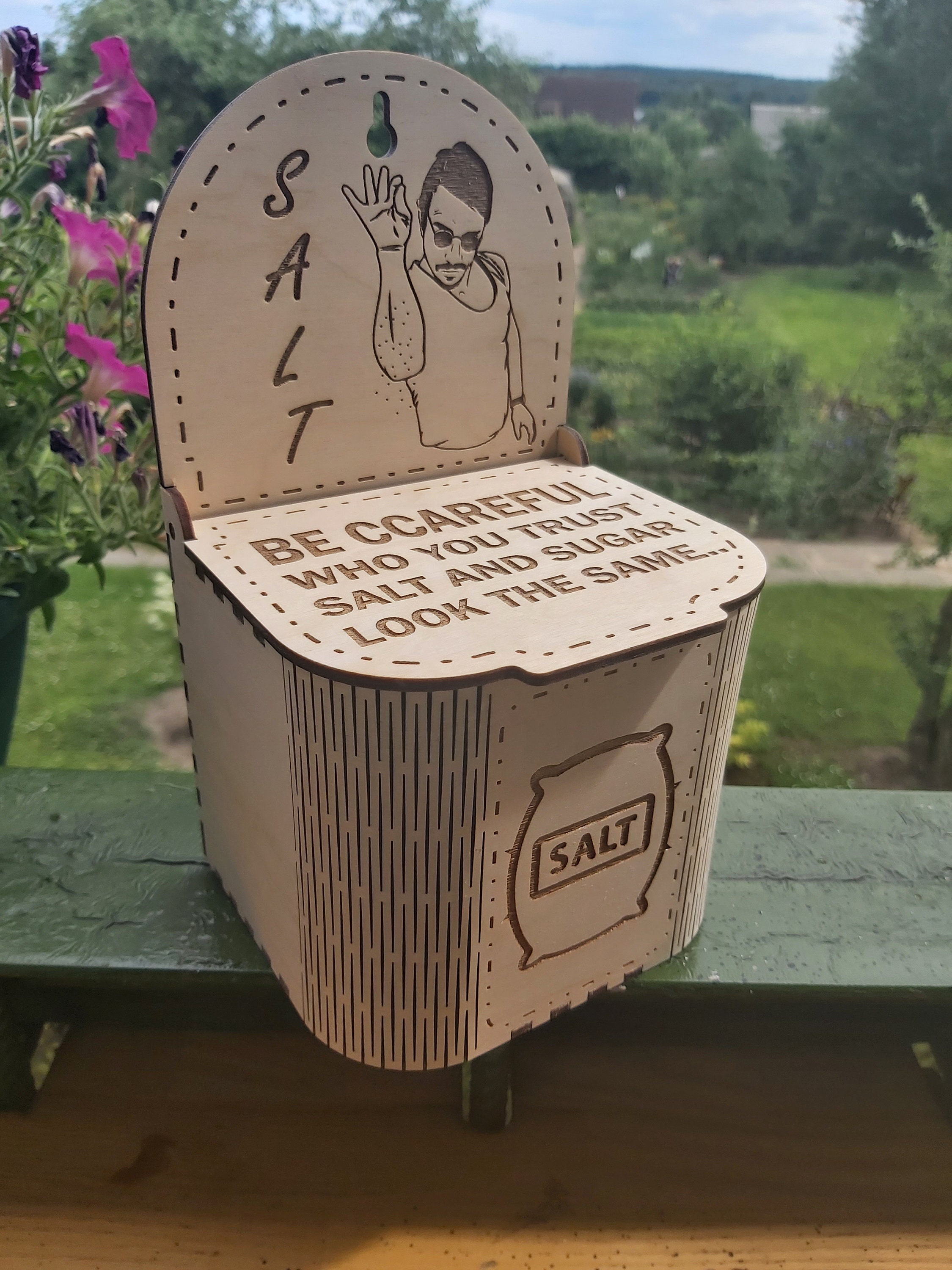 Salt Box Dxf Salt Box, Laser Cutting File, Cdr, Svg, Dxf. - Etsy