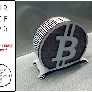 Spaarpot, Geldbankbestand, bitcoin spaarpot, SVG CDR PDF dxf