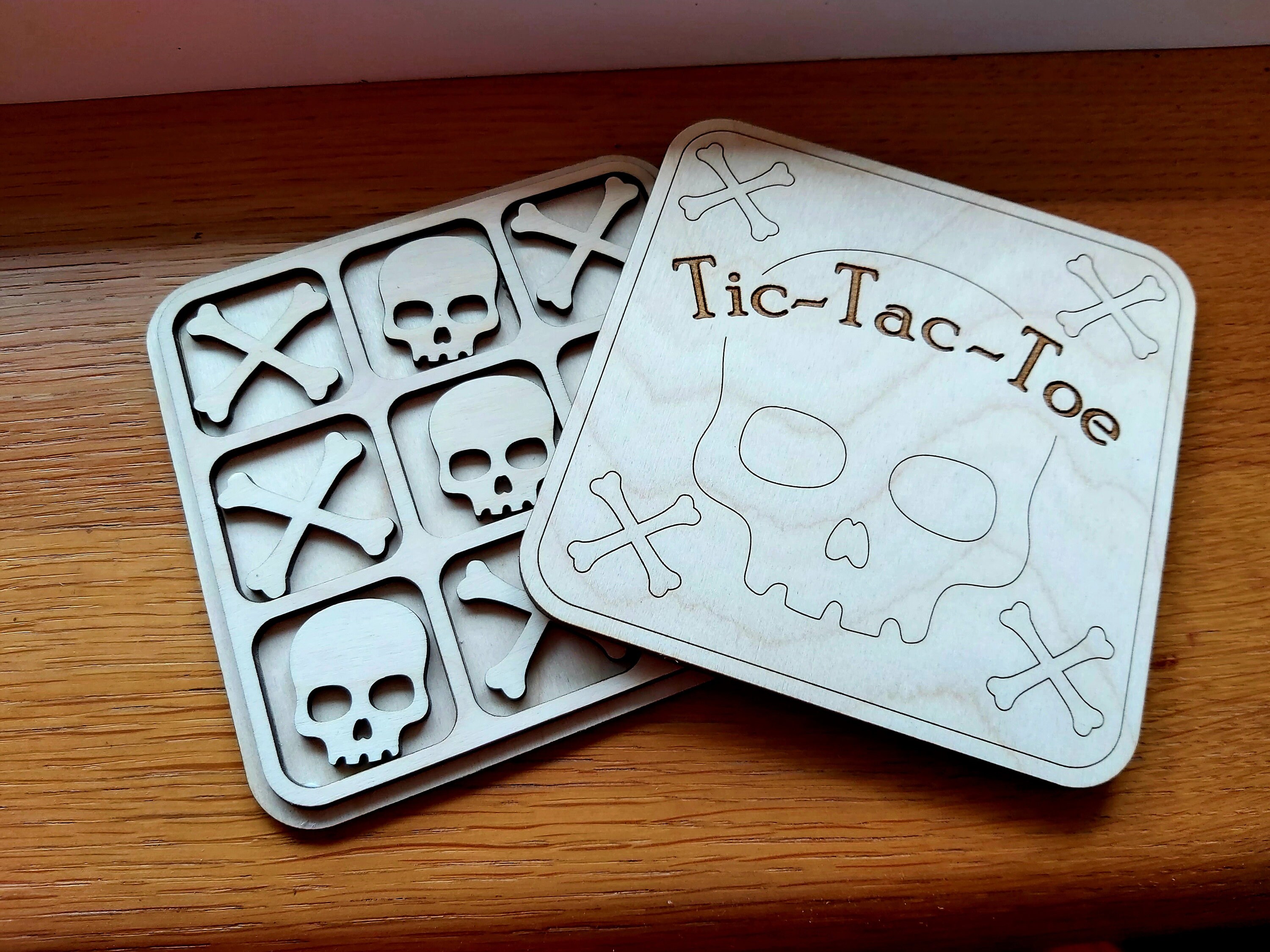 Halloween Tic Tac Toe Laser Cut File Svg Cdr Dxf Pdf - Etsy