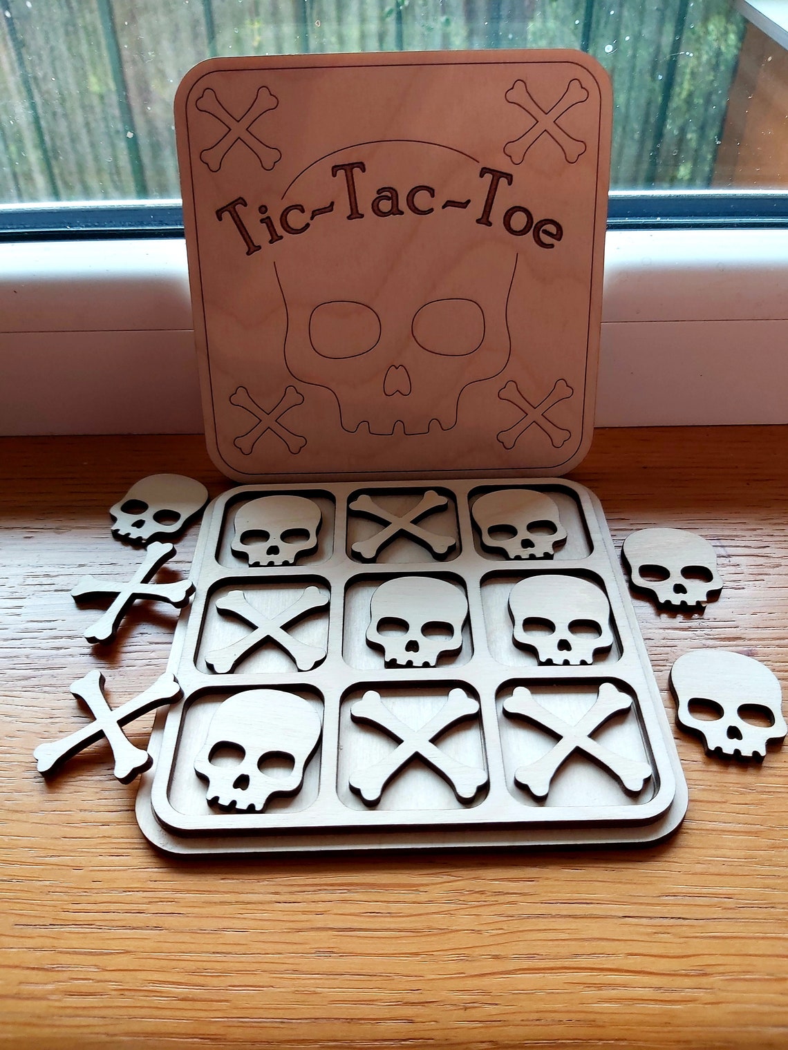 Halloween Tic Tac Toe Laser Cut File Svg Cdr Dxf Pdf - Etsy